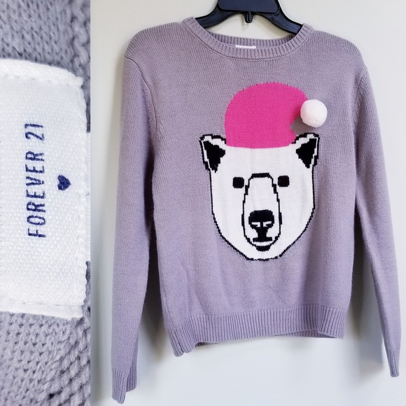 Forever 21 Sweaters - NWOT! Holiday Bear Knit Sweater